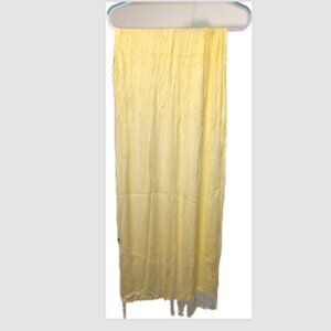 Zoe Madison Wrap Shawl Scarf Lemon yellow 21W X 72L Tassels